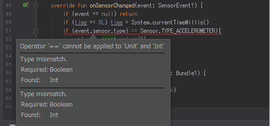 If Kotlinでif文の条件として を使って比較をしたい Teratail