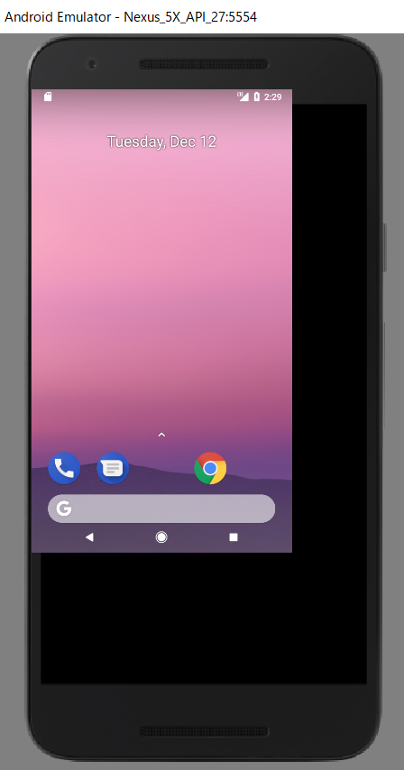 Androidstudioでエミュレータの表示画面がずれる