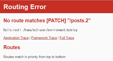 Ruby on Rails 記事の更新時のエラー | teratail