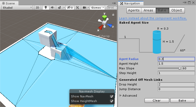 Agent Radius 0.3