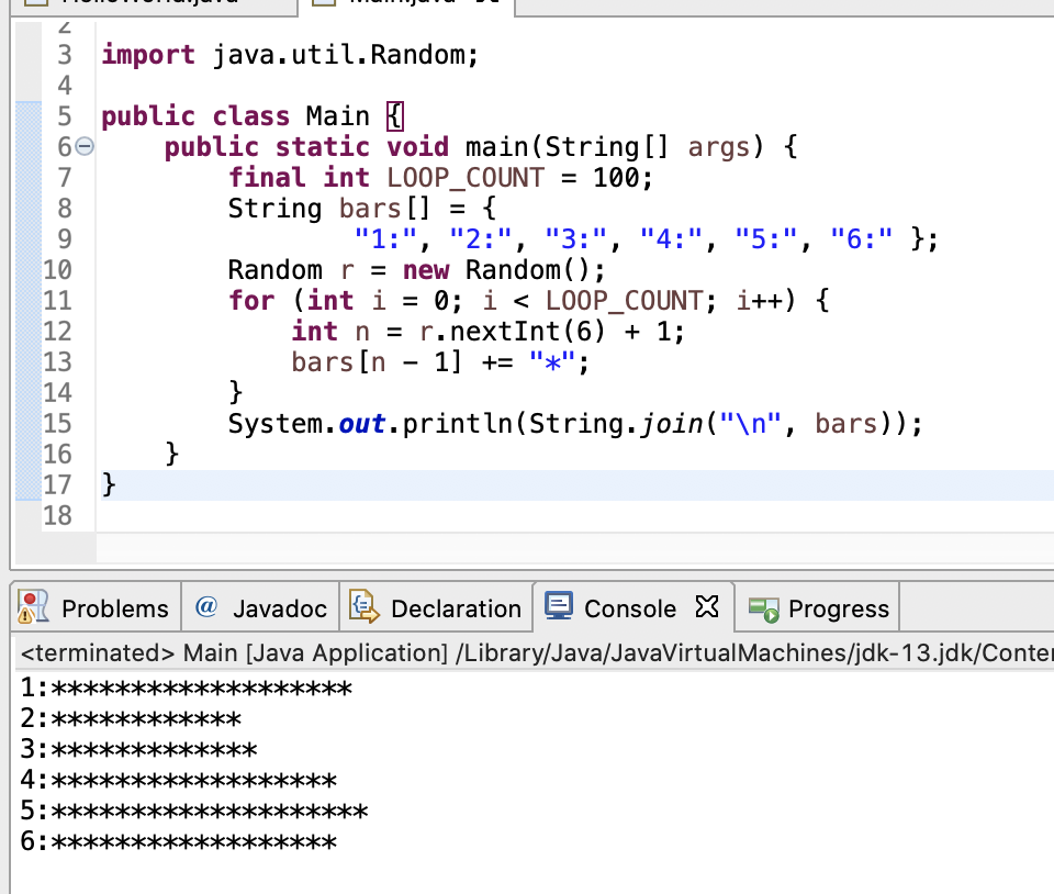 Java - javaのランダム数字を集計してその数を表示したい|teratail