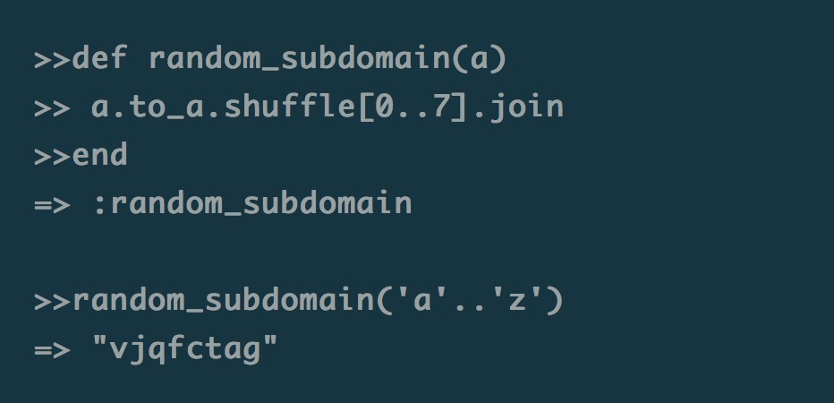 配列処理の出力 ruby | teratail