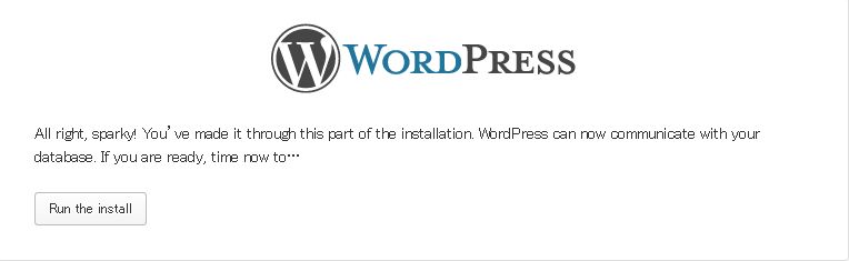 run the install