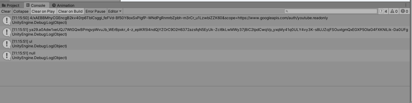 Unity Youtubeのlive配信動画におけるチャットコメントを習得するプログラムをunity 上で作成していますが うまくいきません Teratail