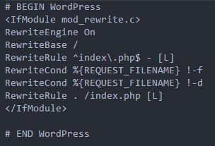 ルートのhtaccess