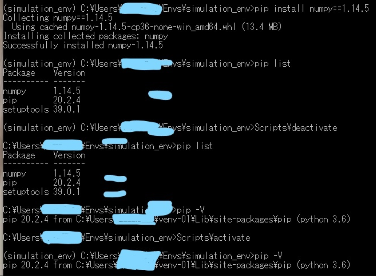 Python 3 X Pipで仮想環境のみにインストールができない問題について Teratail