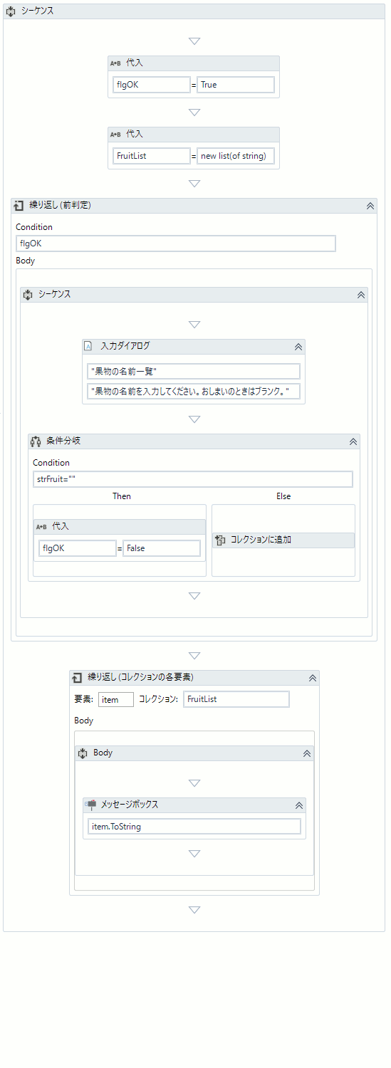 Uipath Uipathのリストと配列に関して Teratail