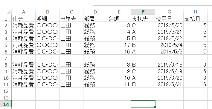 Sheet2データ
